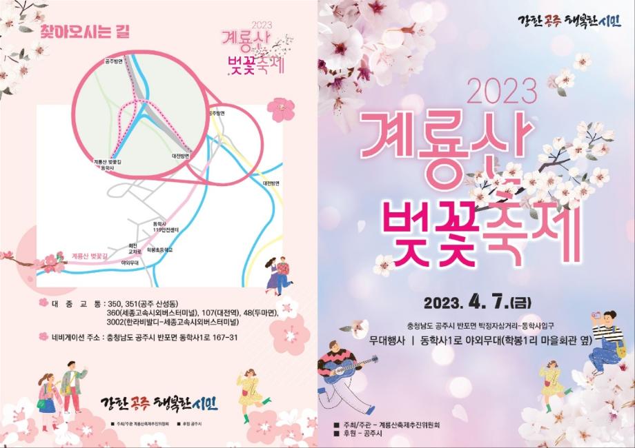 계룡산 벚꽃축제3